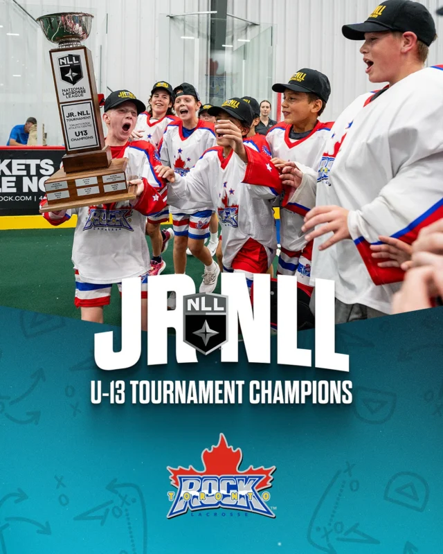 The U-13 Jr. Rock take the title! 🏆