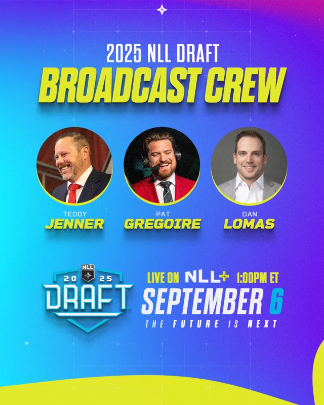 See you Saturday! 🫡

Watch the First Round of the 2025 NLL Draft exclusively on NLL+