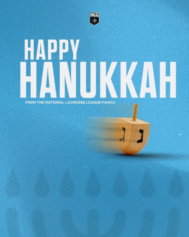 From our lacrosse family to yours, Happy Hanukkah 🕎