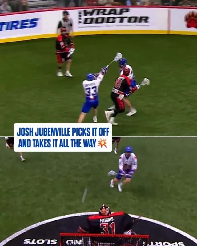 @joshjubenville33 jumps the lane and takes it the distance 😯