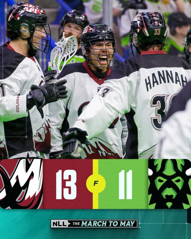 The @coloradomammoth move into first place in the NLL 👏