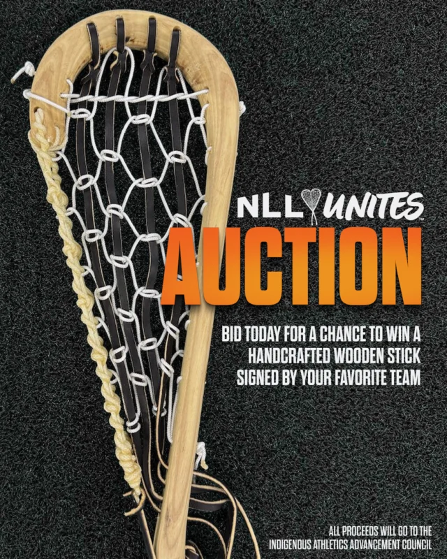 Now’s your opportunity to win a wooden lacrosse stick signed by your favorite team, handcrafted by Indigenous artisans Delby Powless and Tuscarora Wood Works. 🥍

All proceeds benefit The Indigenous Athletics Advancement Council, whose mission is to educate, promote, empower, and activate Indigenous peoples and communities through movement, physical fitness, and sport.

Click the link in bio to bid today!