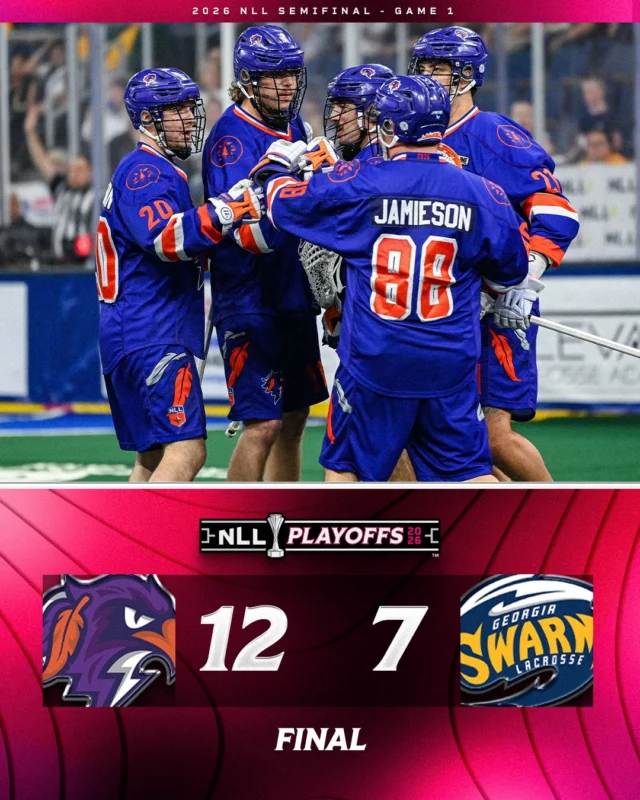 Halifax takes game 1 in Georgia 👏

#NLLPlayoffs