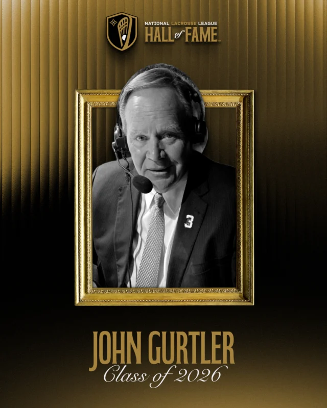 For decades, John Gurtler has helped tell the story of professional box lacrosse.

As a broadcaster, historian, and ambassador, his voice has captured countless defining moments and brought the emotion of the NLL to generations of fans.

Welcome to the NLL Hall of Fame, John Gurtler.