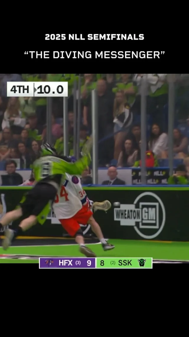 @mike_mess_94 and @du_hoss pulled off a miracle with 3.8s remaining in Game 2 of the 2025 NLL Semifinals 🤯

#NLLClassics