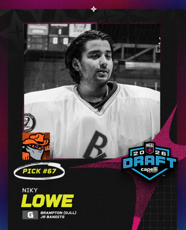 With the final pick of the 2026 NLL Entry Draft, the Buffalo Bandits select Niky Lowe in honor of his memory.

Now & forever part of the NLL family.❤️
